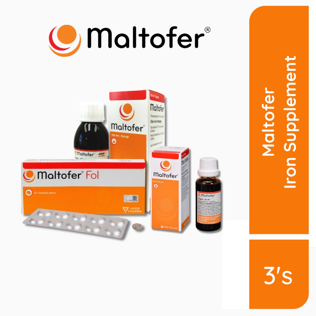 Maltofer Iron Supplements for Adults & Babies Chewable Tablets