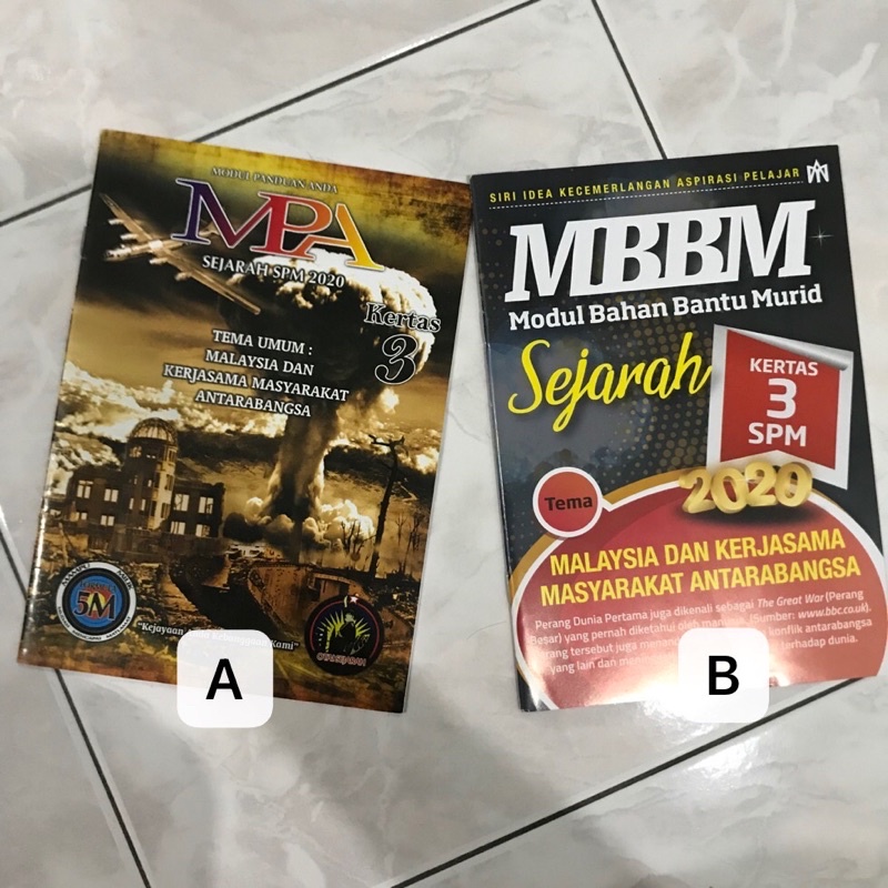 MODUL PANDUAN SPM SEJARAH KERTAS 3  Shopee Malaysia