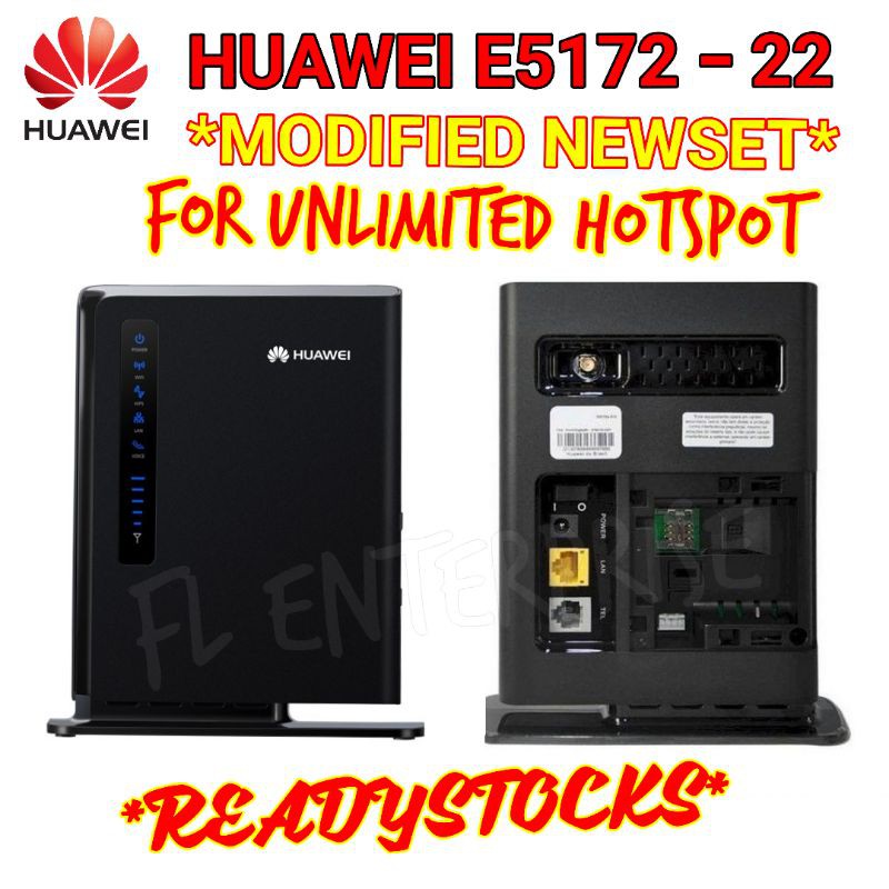 Huawei E5172 22 Modified New Set 4g Lte Modem Unlimited Wifi Tethering Direct Sim Make Receive 4134
