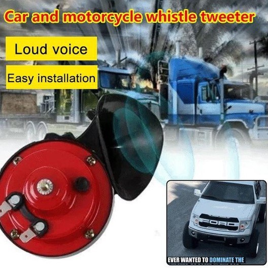 12V Car and motorcycle whistle tweeter Train Horn For Cars Supertone Disc Horn