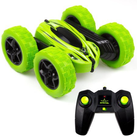 Rolling Stunt Remote Control Car Charging Wireless RC Double Sided 