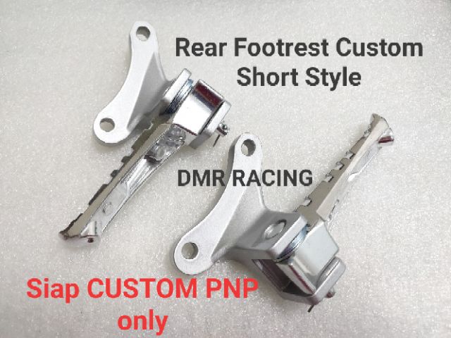 MODENAS GT128 Rear Footrest Custom Made Short Style (PNP) with complete  YAMAHA ORIGINAL PADDLE ALLOY Set | Shopee Malaysia