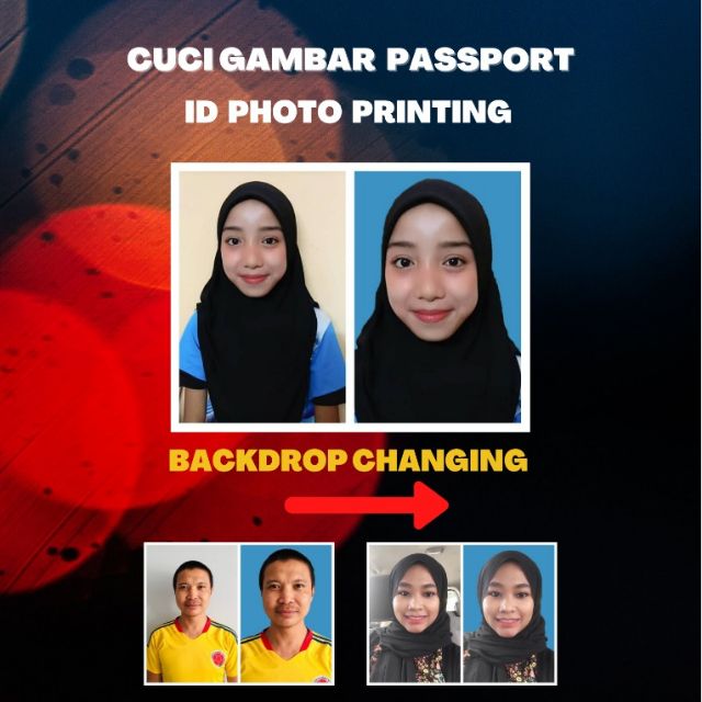 cara print gambar passport