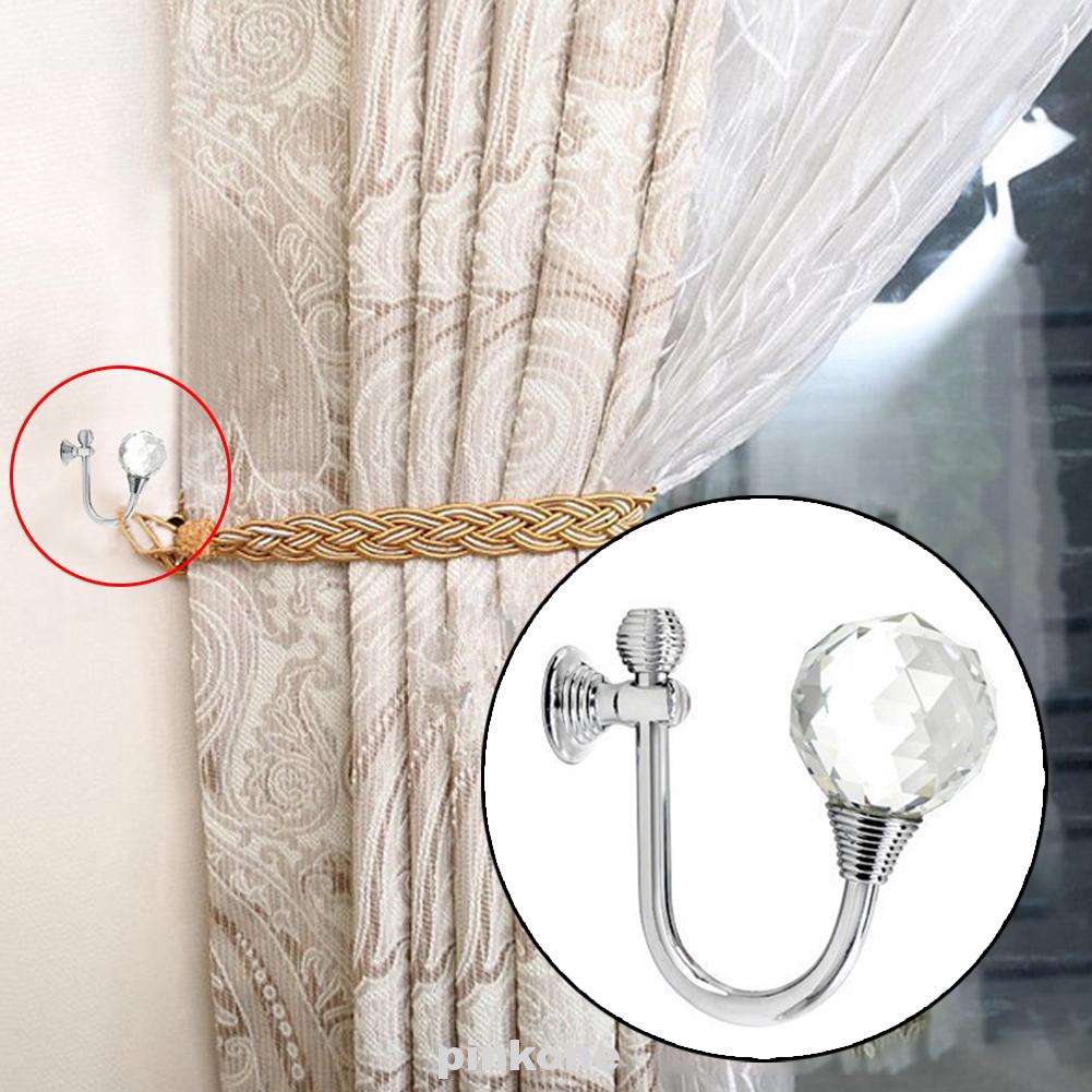 Diy Glass Crystal Bedroom Holdbacks Curtain Tieback Shopee Malaysia