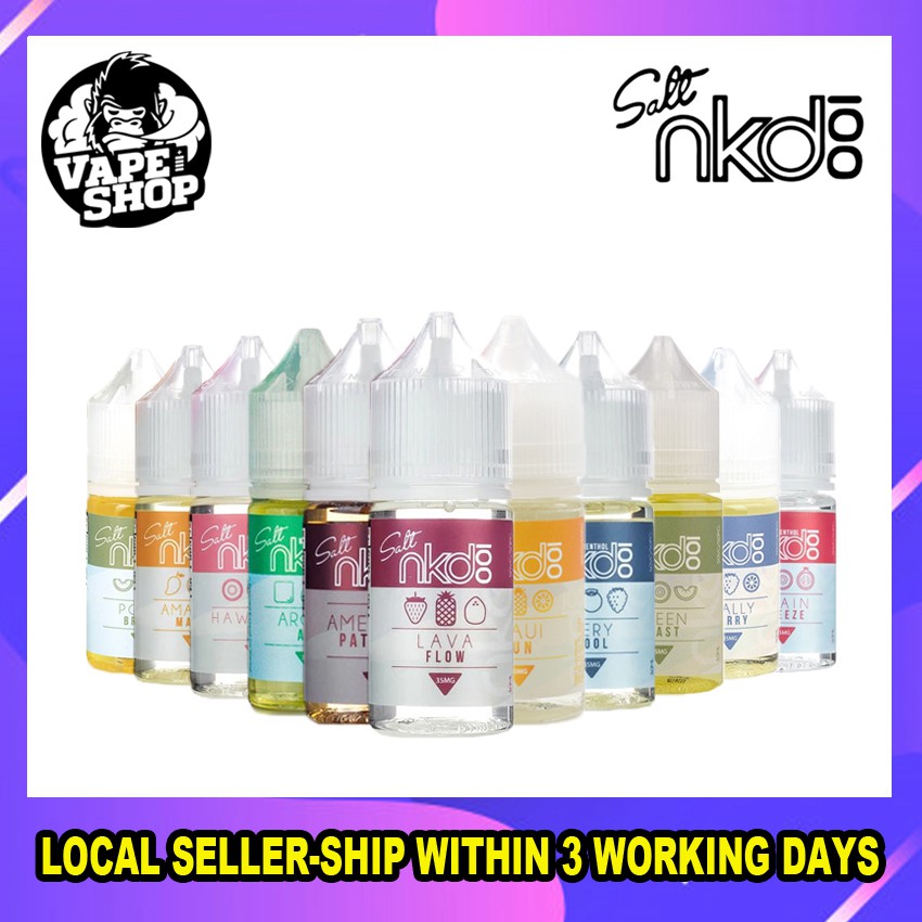 Usa Vape Naked 100 Full Series Vape Nkd 30ml E Liquid Shopee Malaysia