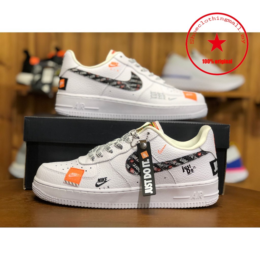 100% original Ready Stock Nike Air Force One 1 Just Do It running shoes men  women sneakers | Shopee Malaysia