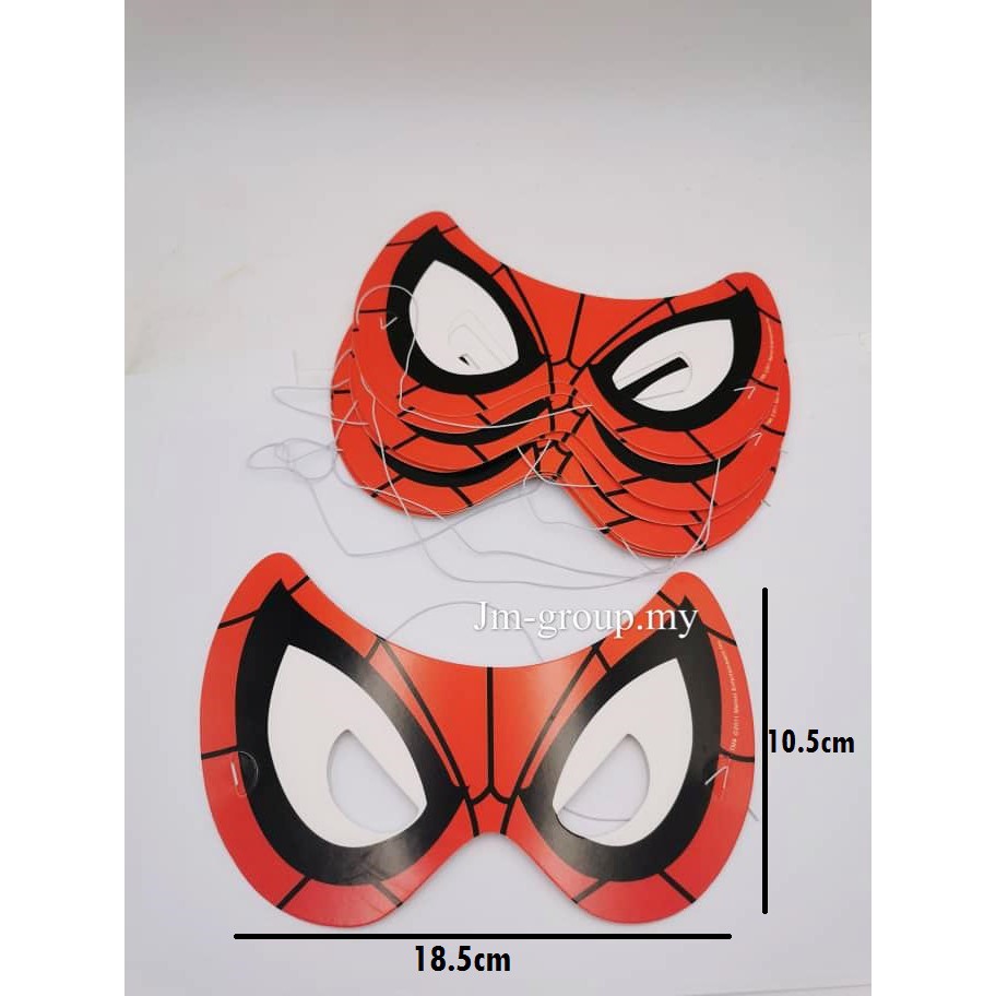 spiderman eye mask template