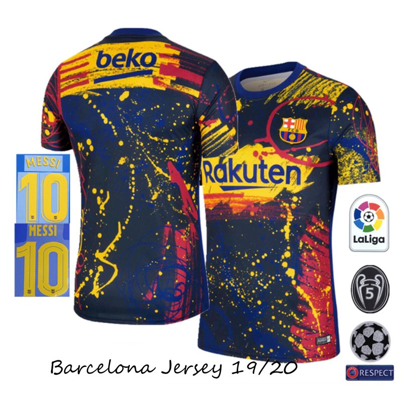 barcelona pre match jersey