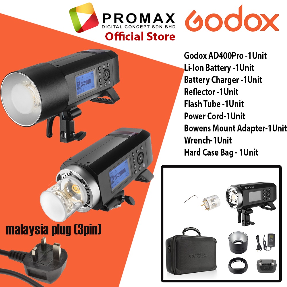 Ready Stock Godox Ad400pro Ad400 Pro With All In One Outdoor Flash