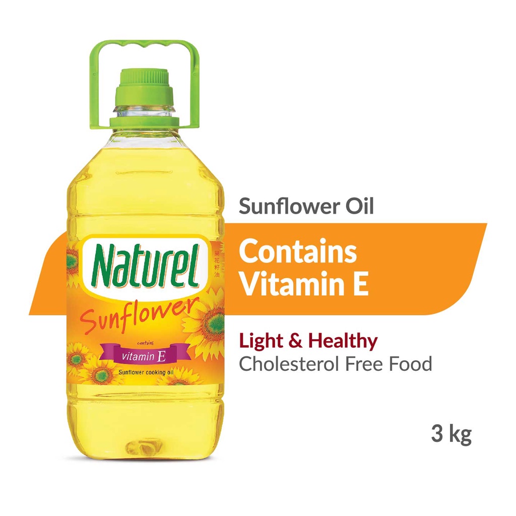 Naturel Pure Sunflower Cooking Oil (3kg) Shopee Malaysia