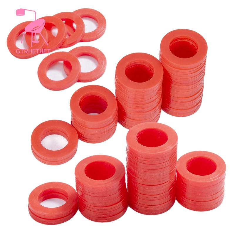 Garden Hose Silicone Washer Gasket 90pcs Red For 3 4inch Garden