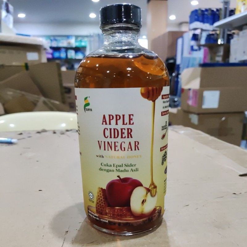 Surya Apple Cider Vinegar With Natural Honey 450ml 2x450ml 750ml Shopee Malaysia