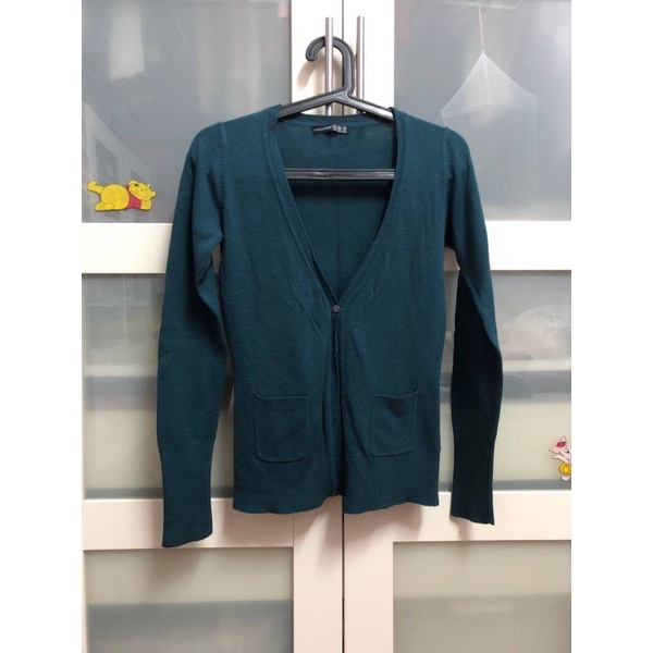 Emerald Green Cardigan (Preloved) Shopee Malaysia