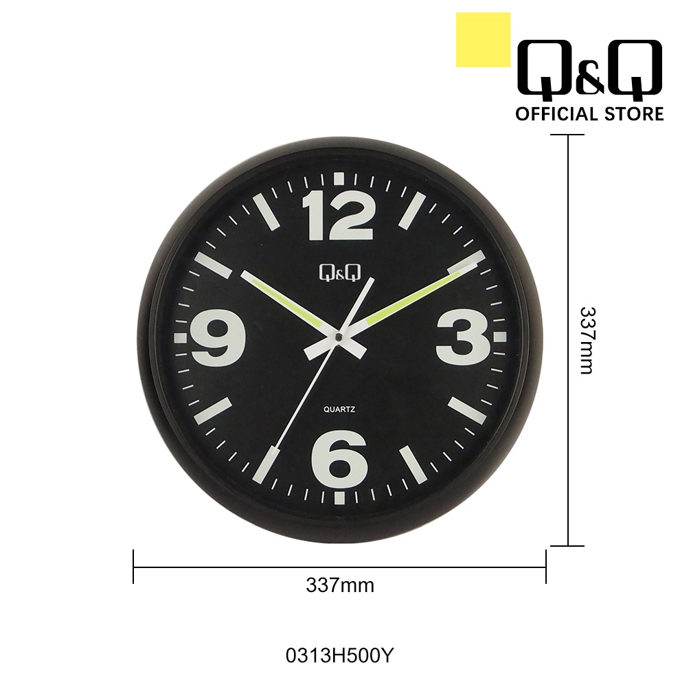 QQ Japan by Citizen 33.7cm Silent Sweep Luminous Wall Clock / Jam Dinding  0313H500Y | Shopee Malaysia