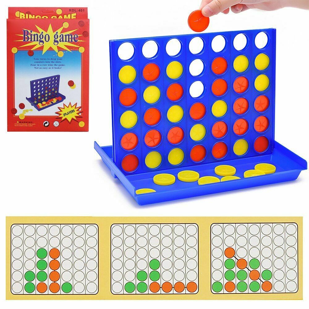 Connect 4 In A Row Four In A Line Board Game Family Fun Take On Trips Fab Mini 