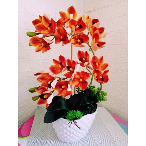 Bunga/Latex Cymbidium Orchid High Quality Orkid Simbidium | Shopee Malaysia