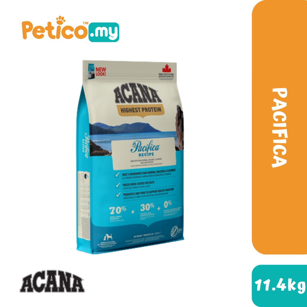 Acana 11.4KG Dry Dog Food (Pacifca/ Adult Dog/ Puppy/ Grass-Fed Lamb)