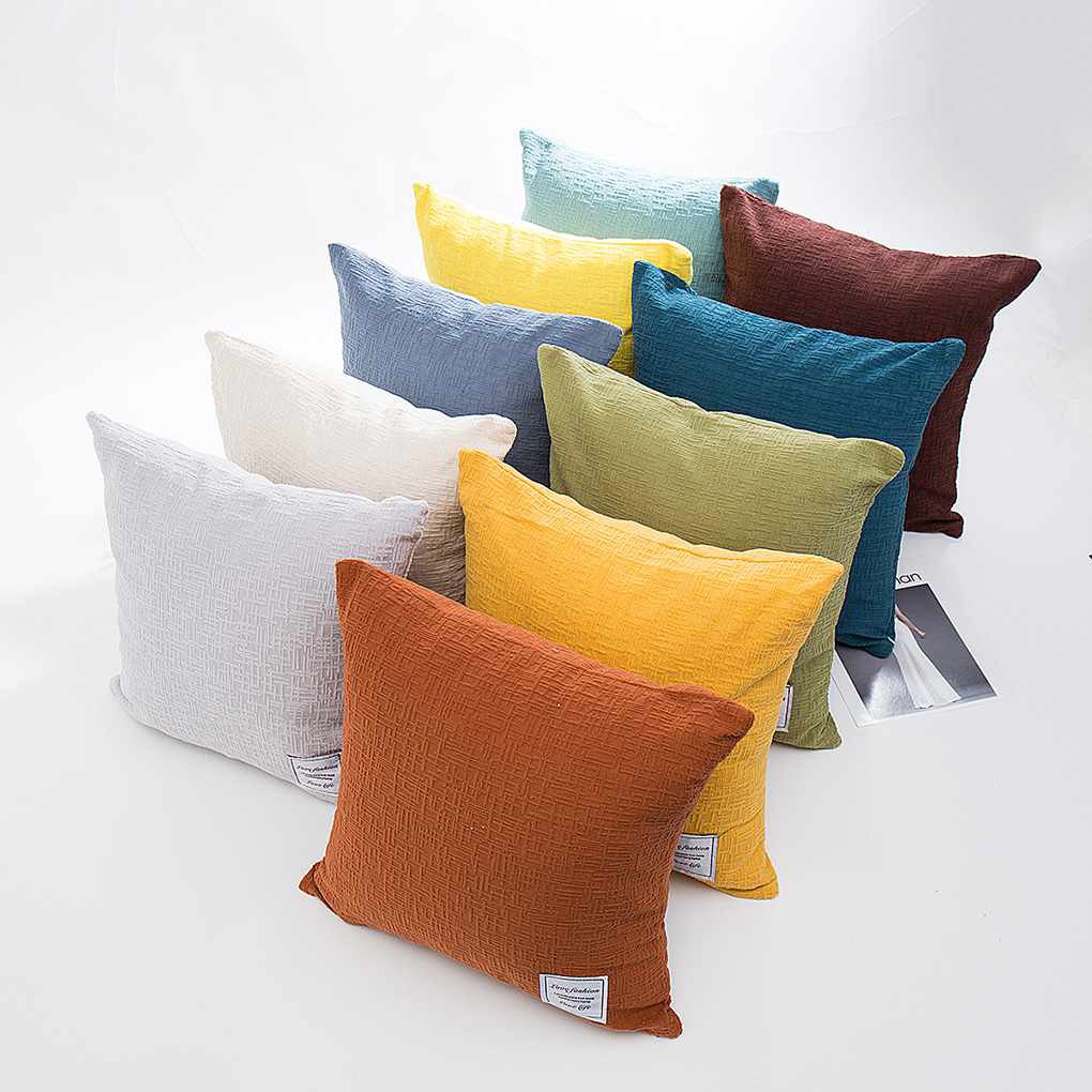 Relief Touch Cushion Cover Throw Pillowcase Car Sofa Bed 45 45cm