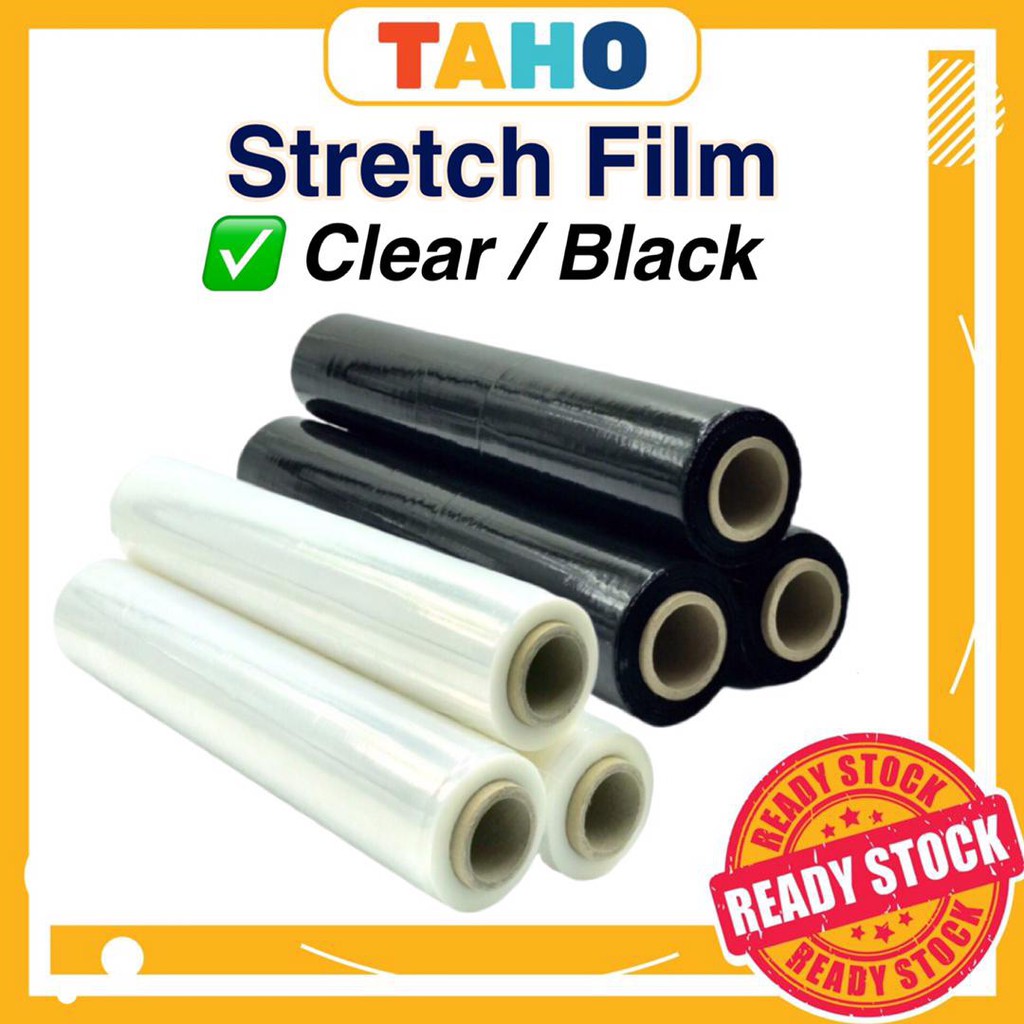 Stretch Film Black / 500mm x 2.2kg / Clear 2.2kg / Big / Wrapping Film