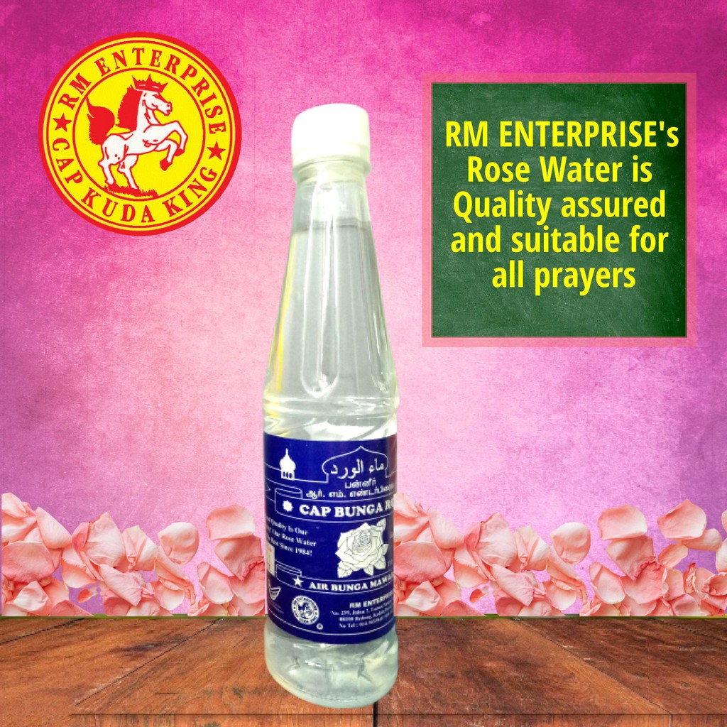 AIR BUNGA MAWAR 300ML/RM ENTERPRISE'S ROSE WATER 300ML/CAP BUNGA ROS
