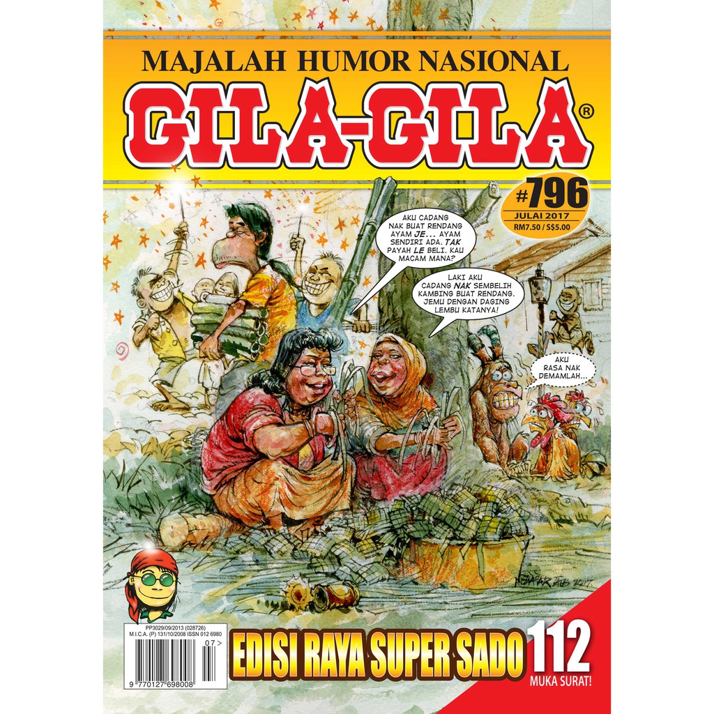Majalah Gila-Gila #796 (Julai 2017) EDISI RAYA SUPER SADO ...