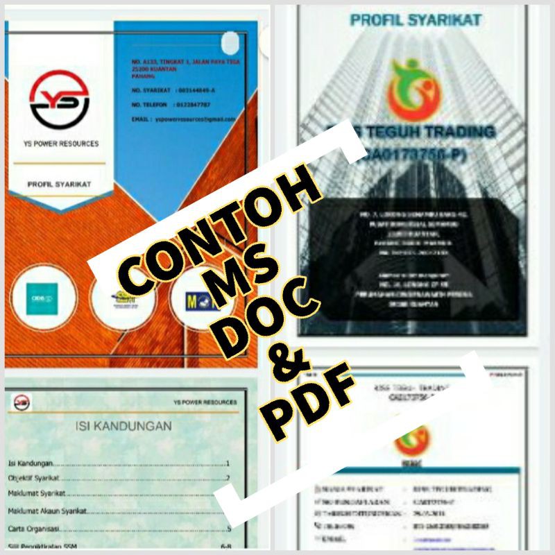 Servis Profile Syarikat Company ( Cepat dan Cantik!! )  Shopee 