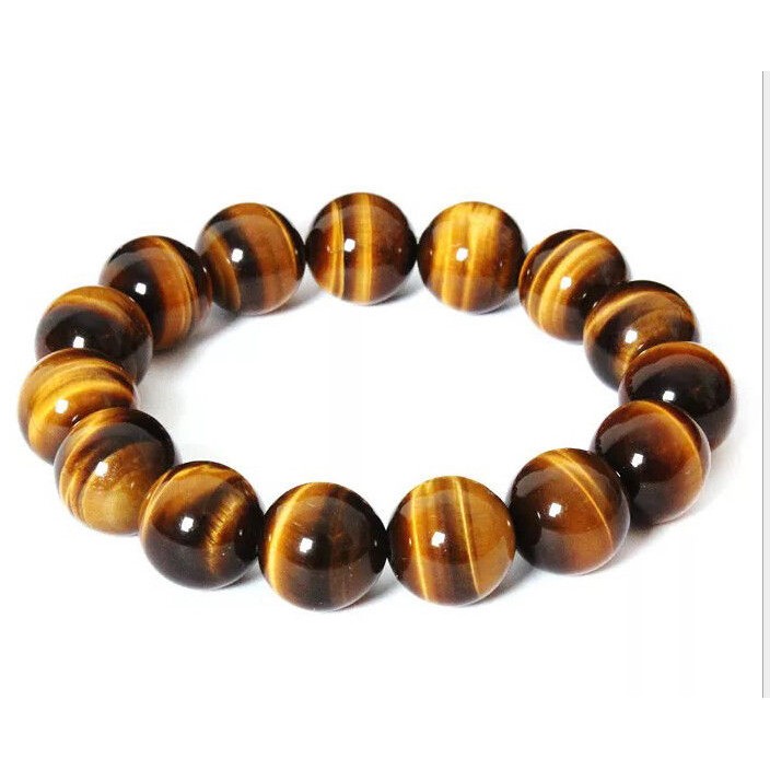 8MM Natural Tiger Eye Stone Gemstone Beads Men Jewelry Bracelet Bangle