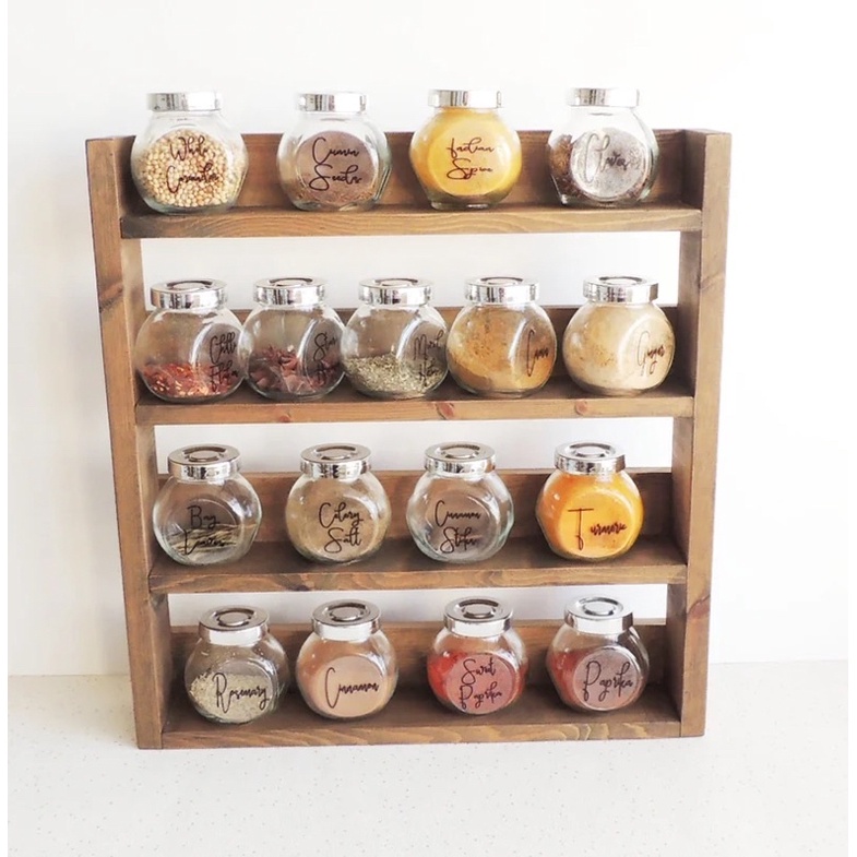 Rack spices racks Kitchen Rack Rak Rempah 4 tiers Suit for IKEARAJTAN