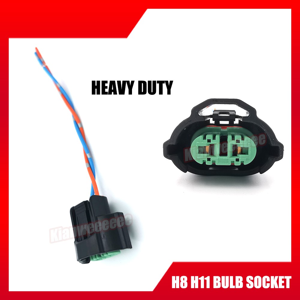 HEAVY DUTY H8 H11 Car Headlight Fog Lamp Bulb Holder Socket 1PCS Shopee Malaysia