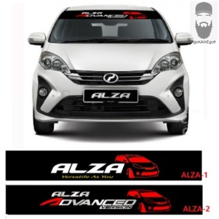 STICKER KERETA Perodua ALZA Stiker Cermin Hadapan/ Windscreen Car ...