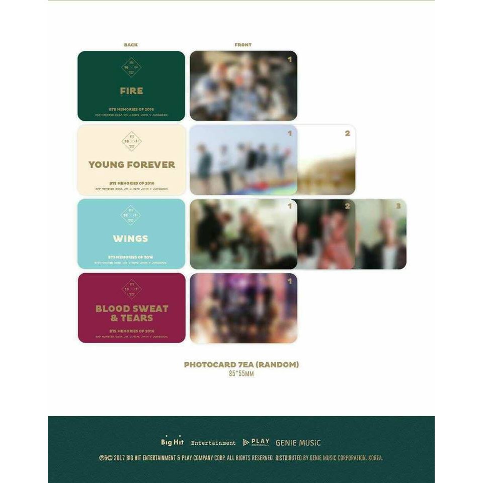 Bts Memories Of 16 Dvd Shopee Malaysia