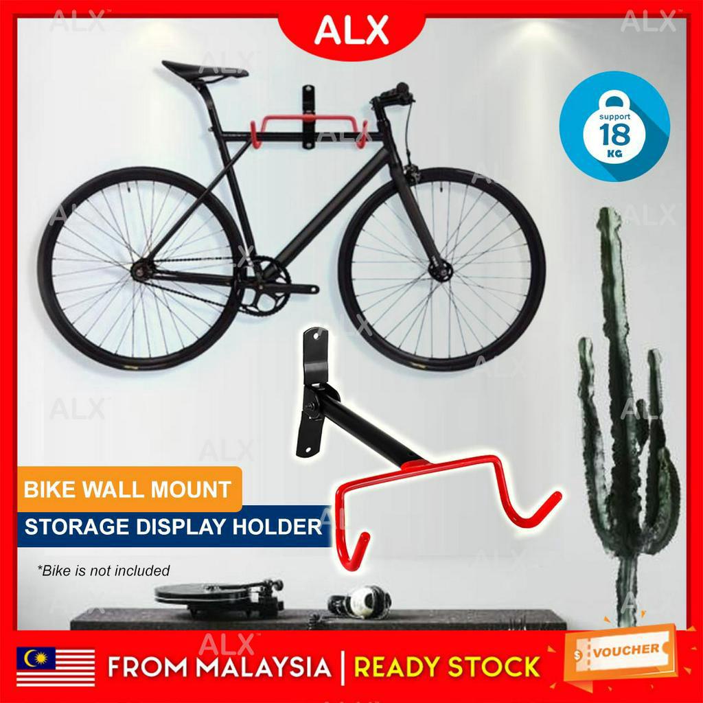 ALX Bicycle Wall Mount Rack Bike Hanger Flip-Up Bike Holder Stand Storage Display Bike Stand Pelekap Dinding Basikal