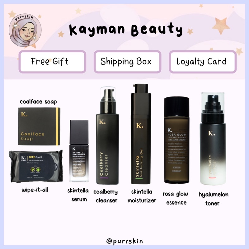 Buy Kayman Beauty Coalface Soap Coalberry Cleanser Rosa Glow Treatment Essence Hyalumelon Toner Skintella Repairing Serum Seetracker Malaysia
