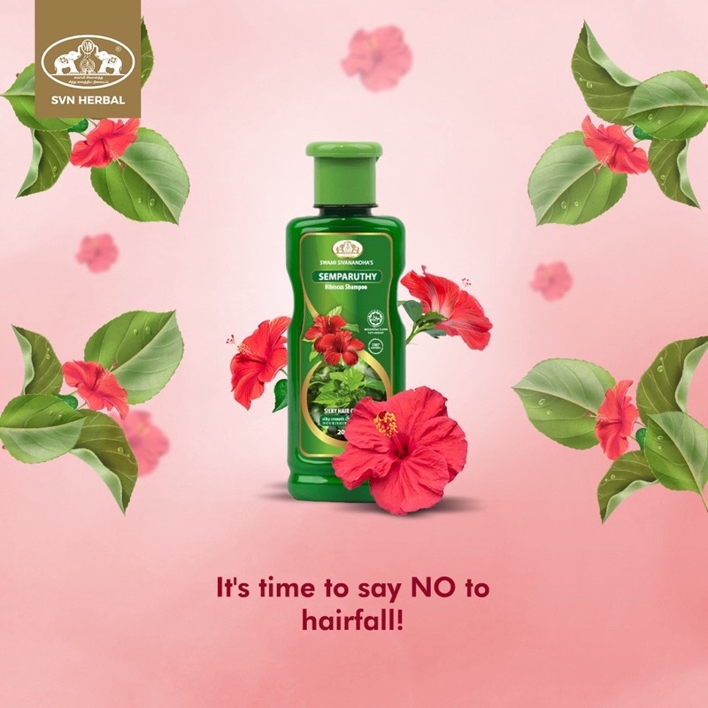 Swami Sivanandha Semparuthi (Hibiscus) Hair Oil/Shampoo 200ml | Anti  Hairfall | Shopee Malaysia