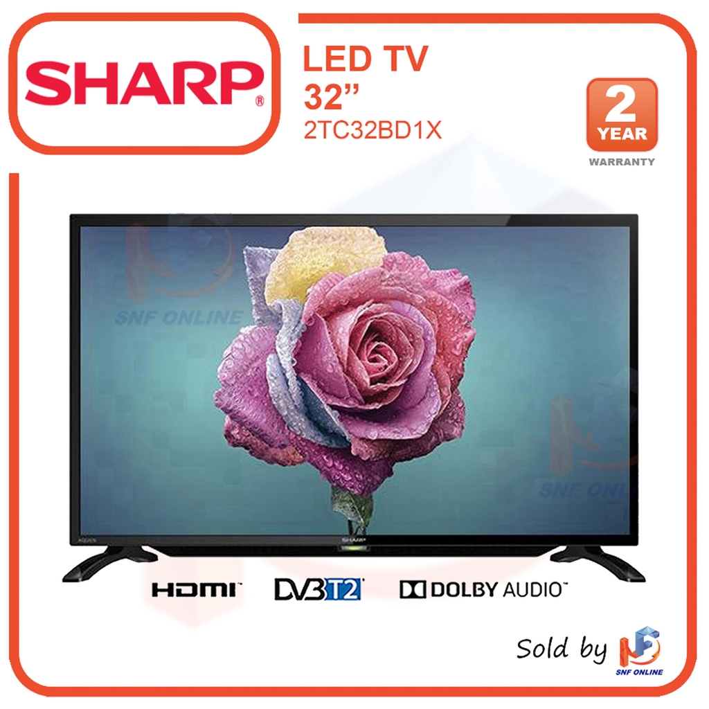 Sharp 32 Led Tv Dvb T2 2t C32bd1x 2tc32bd1x With Usb Videophoto