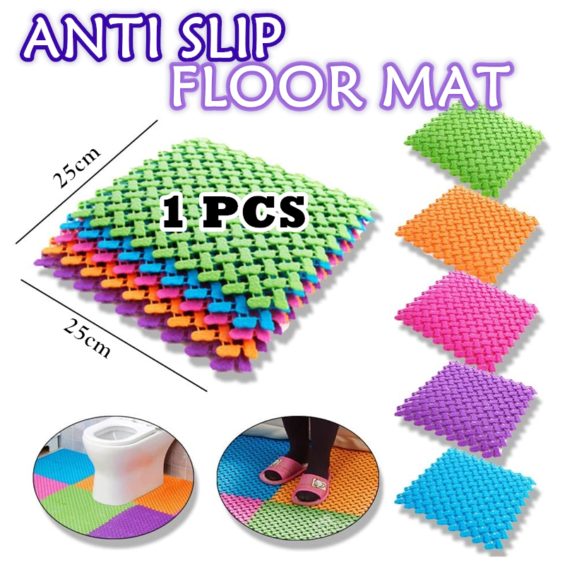 (1 PCS) Nonslip Splicing Floor Mat Kitchen Door Floor Bathroom Toilet