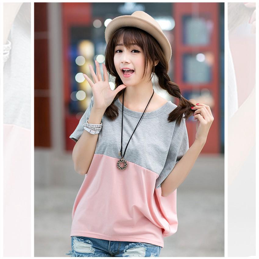 READY STOCK Dual Color Shirt  Women Baju  Cantik Wear Baju  