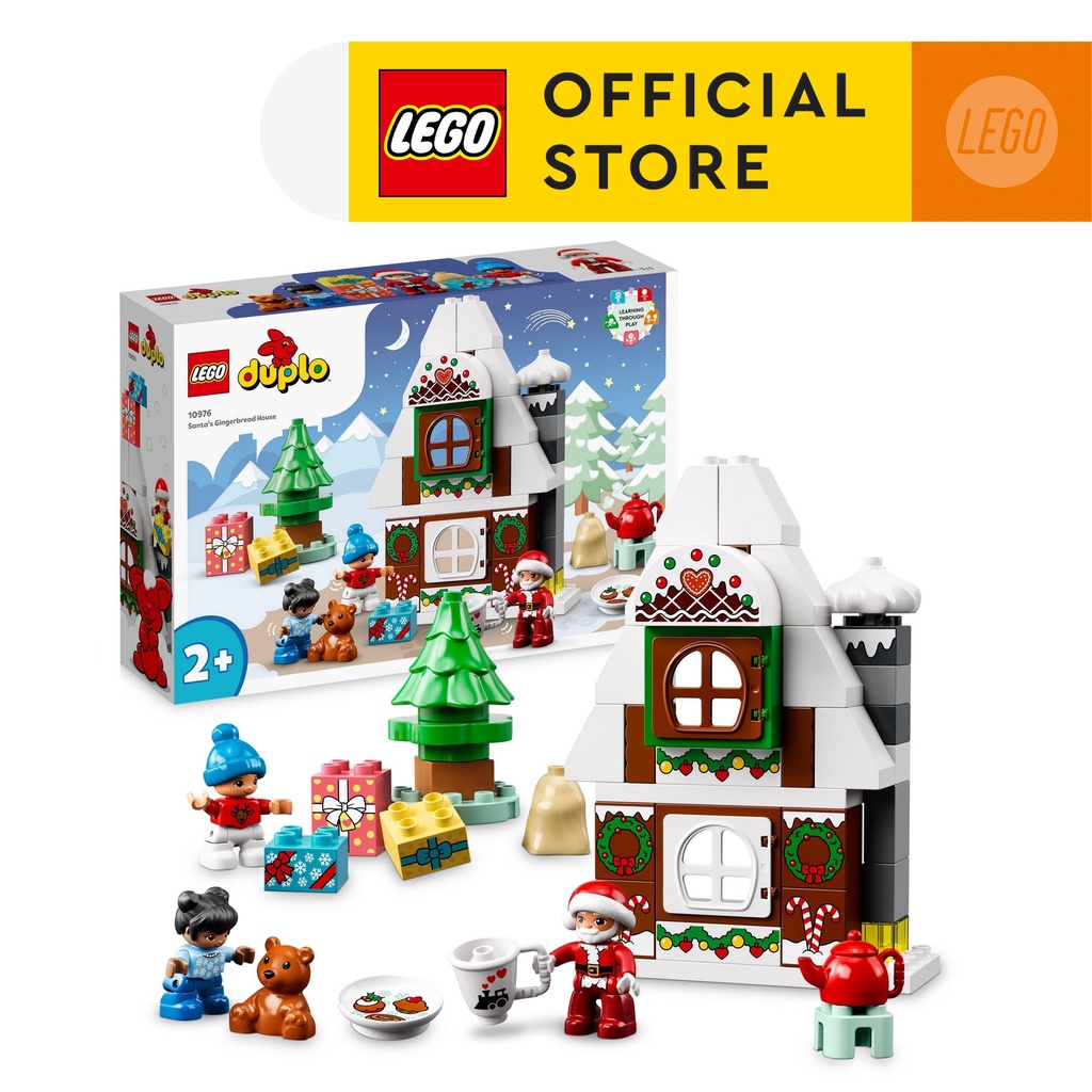 LEGO DUPLO Santa's Gingerbread House 10976 Building Toy (50 Pieces ...