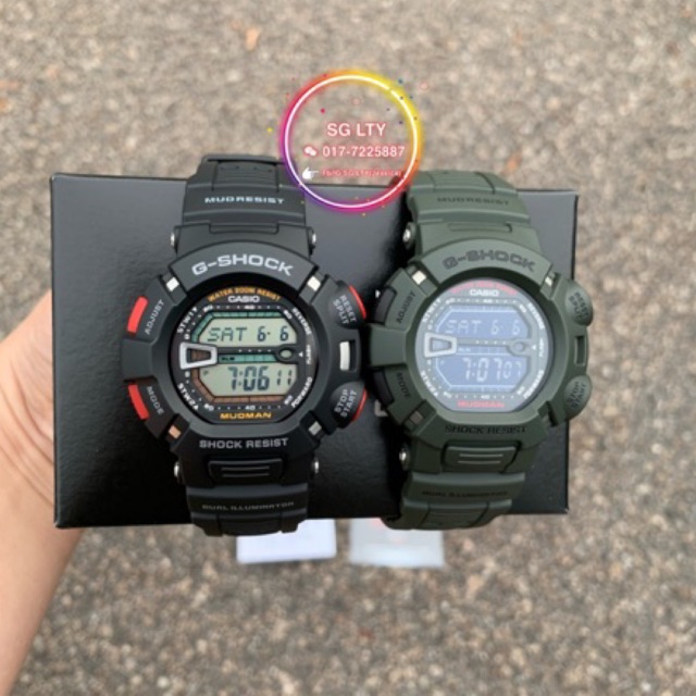 g shock mudman green