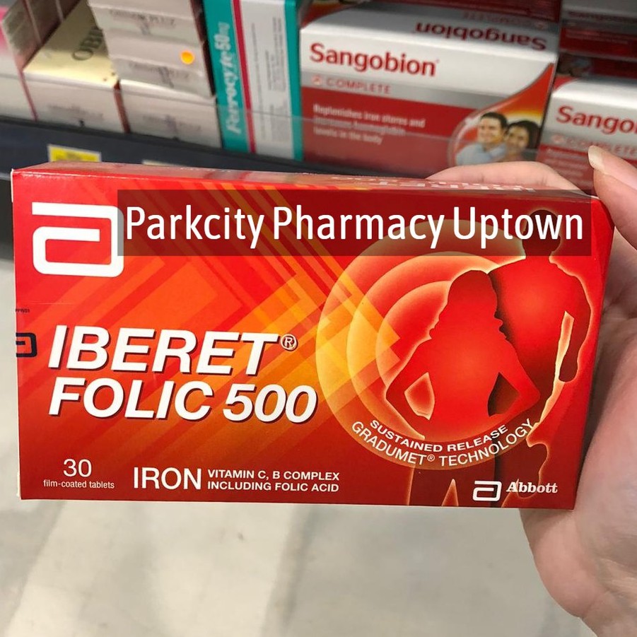 Abbott Iberet Folic 500 Film Coated Tablets 30s Shopee Malaysia
