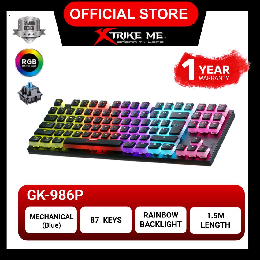 XTRIKE ME GK986P Puddings Keycap Wired Mechanical Gaming Keyboard 87