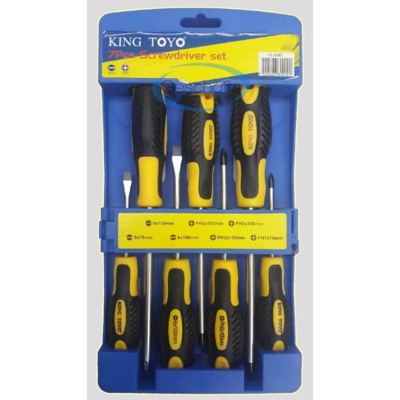 King Toyo 7PCS Screwdriver Set Shopee Malaysia