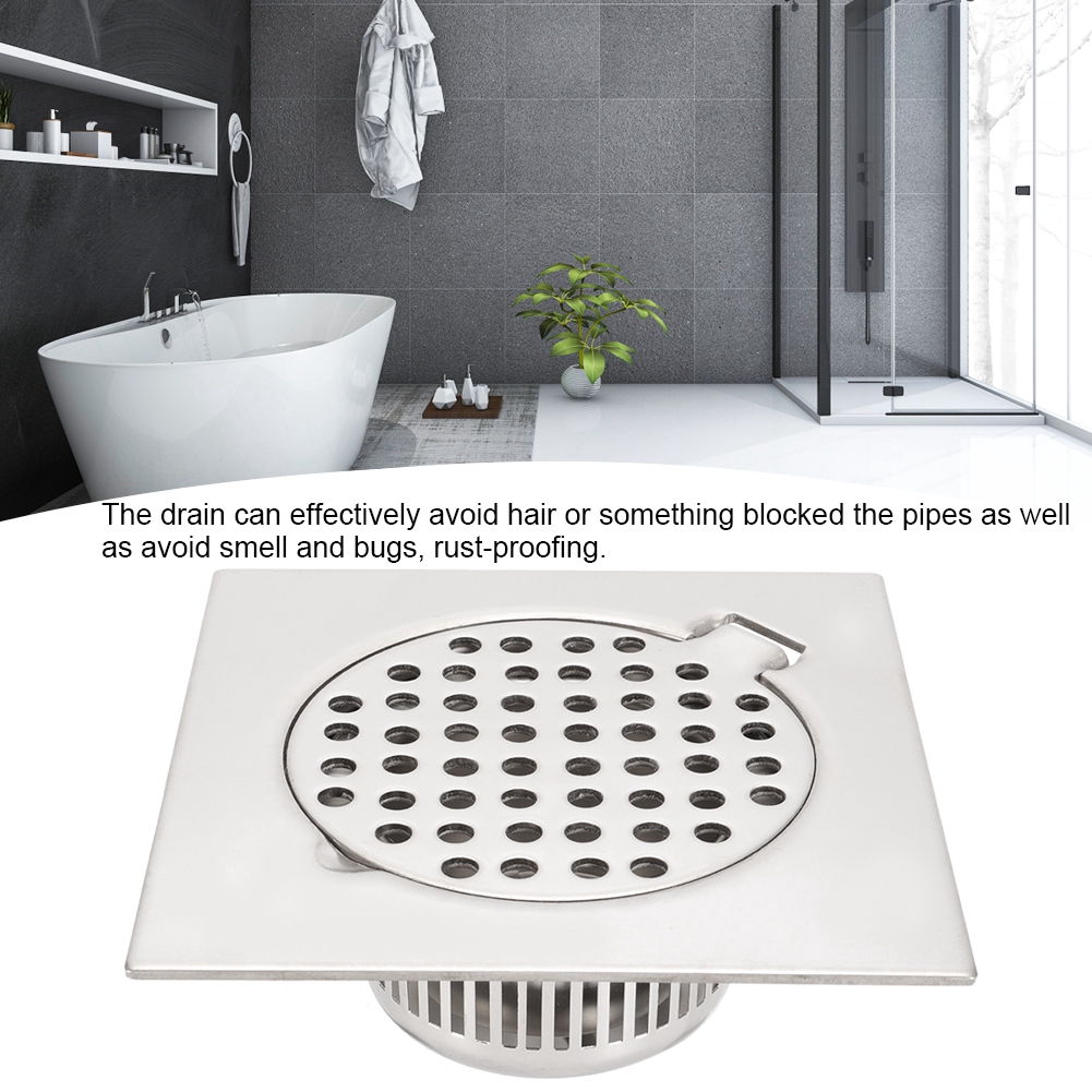 Stainless Steel Shower Drain Floor Drain Waste Drainer Bathroom