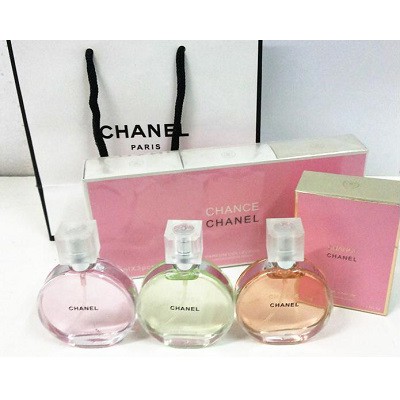 Chance chanel (3 in 1) Premium Gift Set Miniature Chanel Perfume EDT 35ml |  Shopee Malaysia
