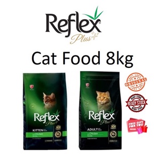 Reflex Plus Adult Cat Food 8KG Kitten Makanan Kucing Reflex Omega 3&6