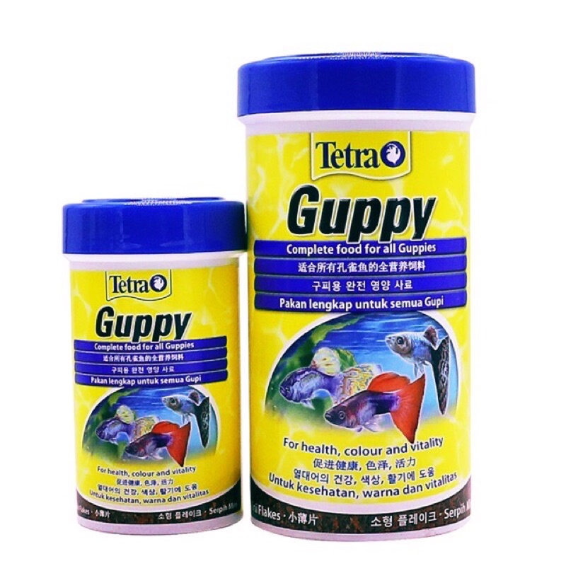 Tetra Guppy Fish Food Pellet Makanan Ikan Guppy Xhgb Xhacc