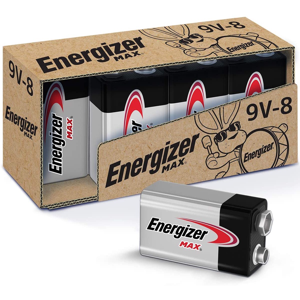 Energizer Max 9v Battery Alkaline Battery 1pcspack Industrial Pack 100 Original Made In 8008