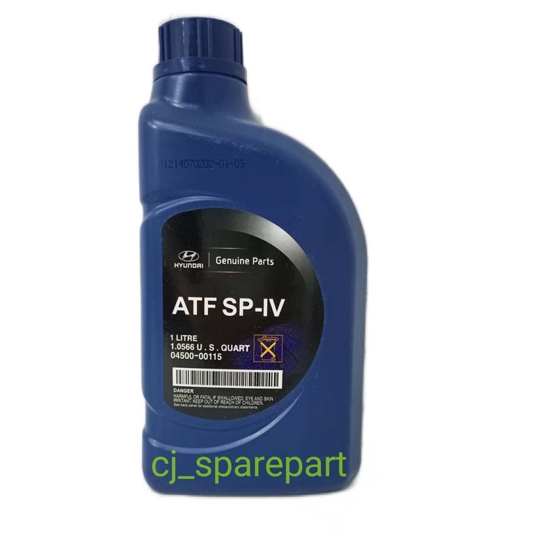 Hyundai SP4 Auto Transmission Fluid ATF SP IV 6 Speed 1 L | Shopee Malaysia