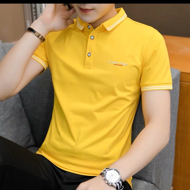 yellow colour polo t shirt