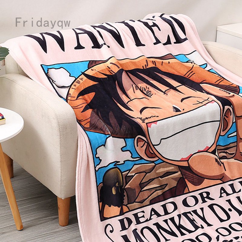 Fridayqw Bedroom Carpet Anime One Piece Blanket Smiley Luffy Shopee Malaysia
